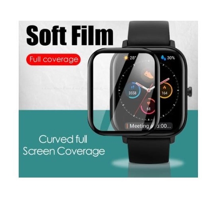Picture of Amazfit Bip 3 pro Smart Watch Screen Protector HD Clear 3D Curved Edge Full Protective
