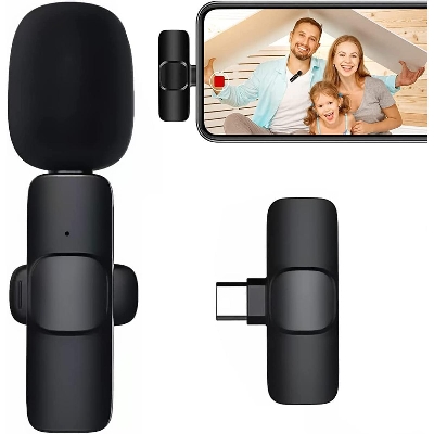 Picture of K8 Wireless Microphone for YouTube Facebook Live Stream TikTok Video i-Phone Android Phone live broadcast