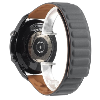 Picture of 20mm Silicone Magnetic Watch Strap, Sweatproof, Adjustable, Quick Release, Compatible with Smartwatches and Traditional Watches