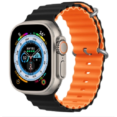 Picture of For apple watch ulta49mm 45mm 44mm silicon two colour strap