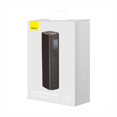 Picture of Baseus Super Mini Inflator Pump Car Air Compressor 12V 150PSI Portable Car Tire Inflator Smart Digital Inflatable Pump For Car Bicycle Boat Air Pump