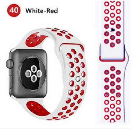 Picture of Silicone Strap For 42Mm 44Mm Hw22 Pro, W26, Breathable Sports Wristband Strap 42Mm 44Mm Bracelet For Iwatch Series 5 4 3 42Mm/ 44Mm Strap - Smart Watch Belt