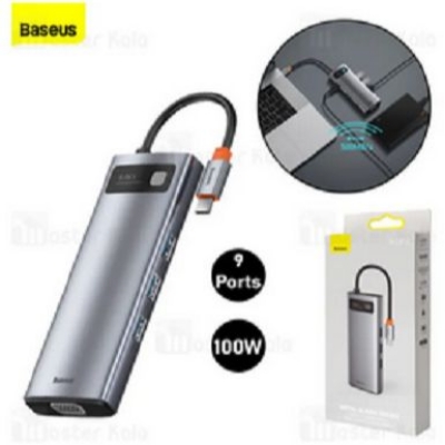 Picture of Baseus Metal Gleam Series 9-in-1 Type-C HUB Docking Station
