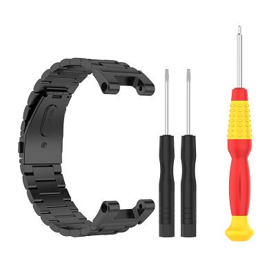Picture of Suitable for Huami Amazfit T-Rex A1918 Strap Stainless Steel Wristband with Tools Watch Strap Replacement Wrist Strap