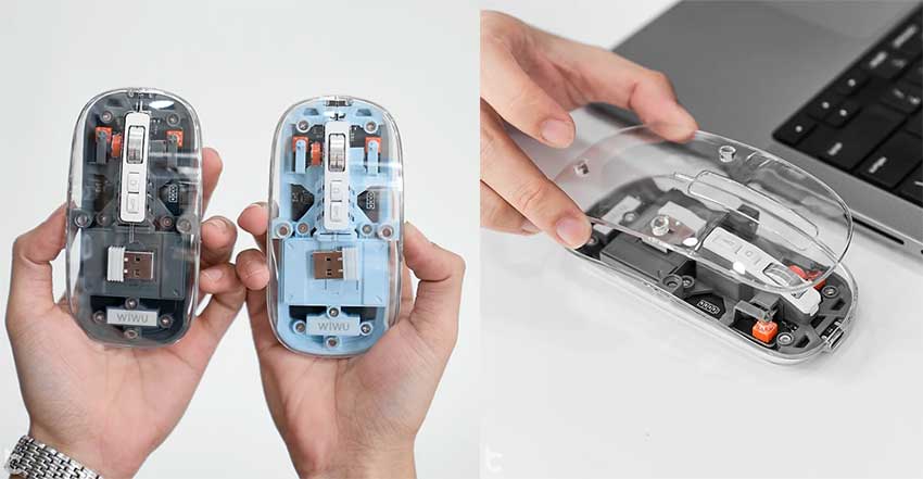 Picture of For PC WiWU WM105 Crystal Magnetic Wireless Mouse