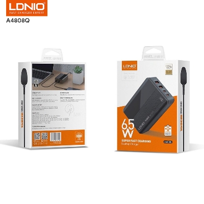 Picture of LDNIO Super Fast Charging 65W Desktop Mobile Charger A4808Q