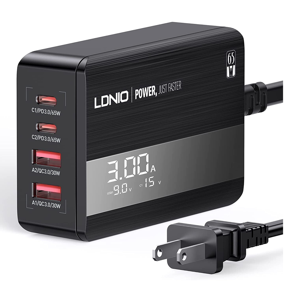 Picture of LDNIO Super Fast Charging 65W Desktop Mobile Charger A4808Q