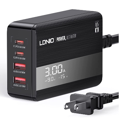 Picture of LDNIO Super Fast Charging 65W Desktop Mobile Charger A4808Q