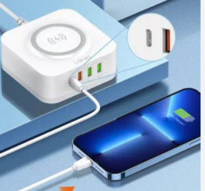 Picture of LDNIO AW004 32W desktop wireless charger with PD+QC ports