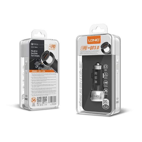 Picture of DNIO C1 Quick Charge 3.0 Car Charger with Type-C