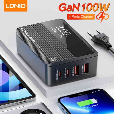 Picture of Desktop charger LDNIO A4809C 100W 4port USB super fast charging