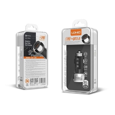 Picture of LDNIO C1 Quick Charge 3.0 Car Charger Lightening