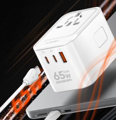 Picture of LDNIO 3 USB Ports 65W GaN Travel Adapter (Z6)