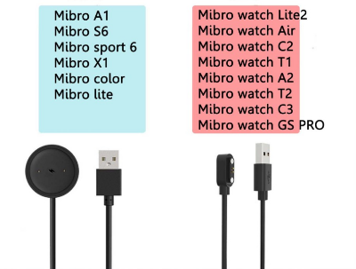 Picture of Smartwatch Dock Charger Adapter USB Charging Cable for MIBRO C2/C3/T1/A2 CHARGER Smart Watch Power Charge Accessories