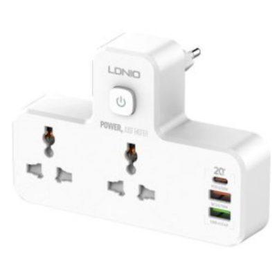 Picture of LDNIO SC2311 20W 3-Port USB Charger Extension Power Strip