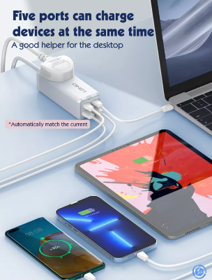 Picture of LDNIO SC1418 65W 4-Port Desktop Charger with Power Socket