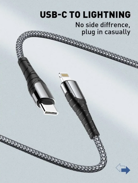 Picture of LDNIO LC111 USB-C To Lightning 30W Cable For iPhone 1M.