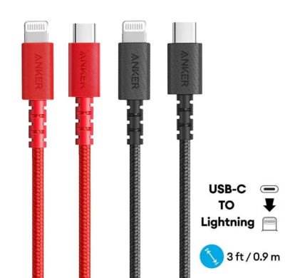 Picture of Anker PowerLine Select+ USB C to Lightning Cable 3ft/0.9m Cable A8617