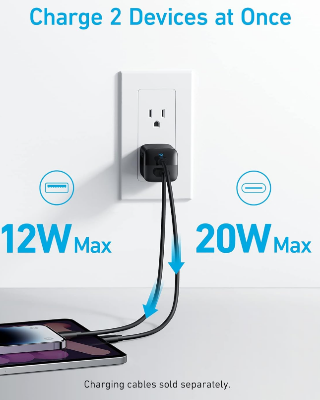 Picture of Anker 323 Charger (33W) 2 Port Compact Charger A2331