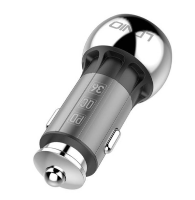 Picture of LDNIO C1 USB, USB-C Car charger + Lightning Cable