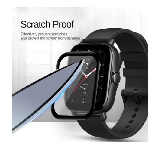 Picture of Amazfit GTS 2E Smart Watch Screen Protector Glass, Anti-Scratch Ultimate Protection for Your Watch