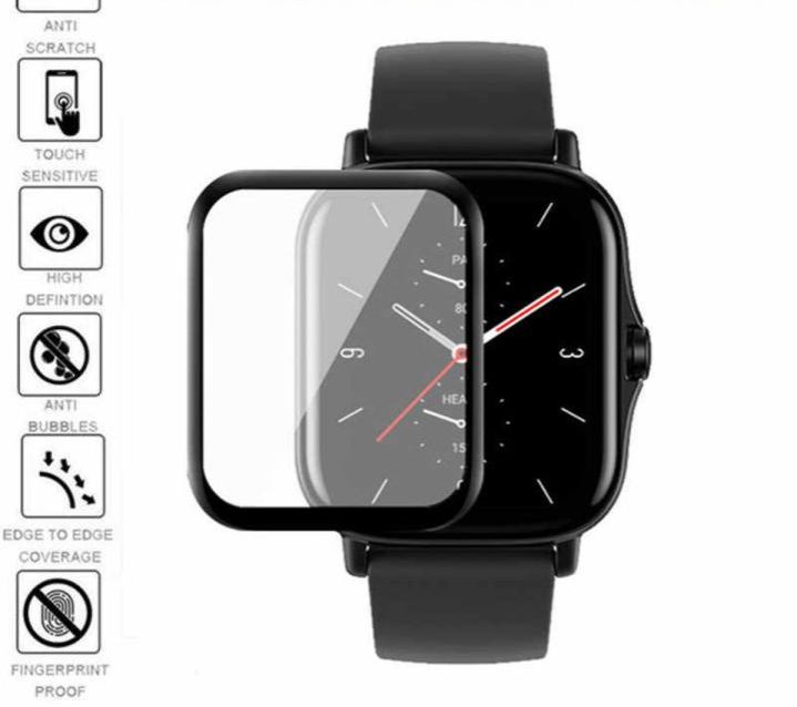 Picture of Amazfit GTS 2E Smart Watch Screen Protector Glass, Anti-Scratch Ultimate Protection for Your Watch