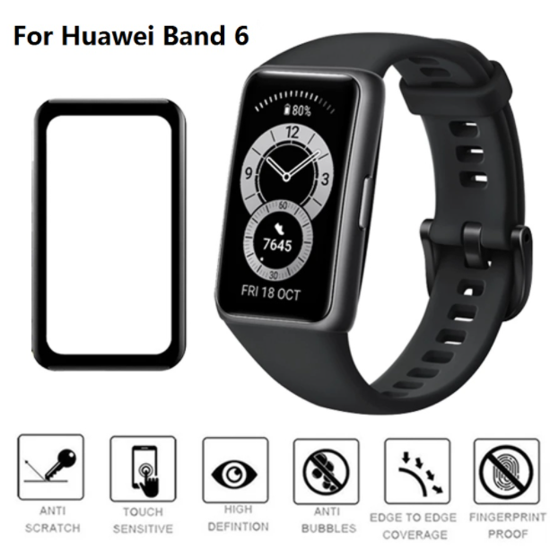Picture of Huawei Honor band 6 Smart Watch Screen Protector Glass, Anti-Scratch Ultimate Protection for Your Watch