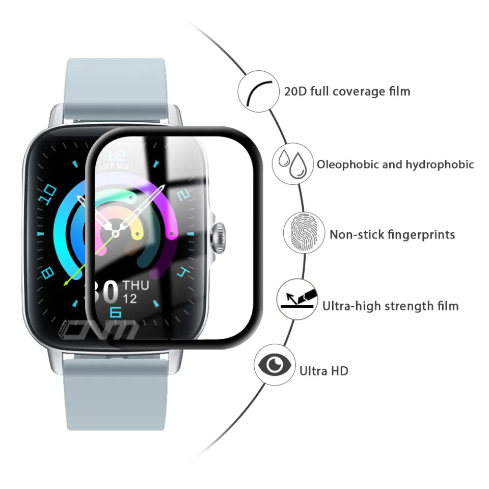 Picture of Colmi P8 Max Smart Watch Screen Protector Glass, Anti-Scratch Ultimate Protection for Your Watch