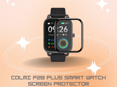 Picture of Colmi P28 Plus Smart Watch Screen Protector Glass, Anti-Scratch Ultimate Protection for Your Watch