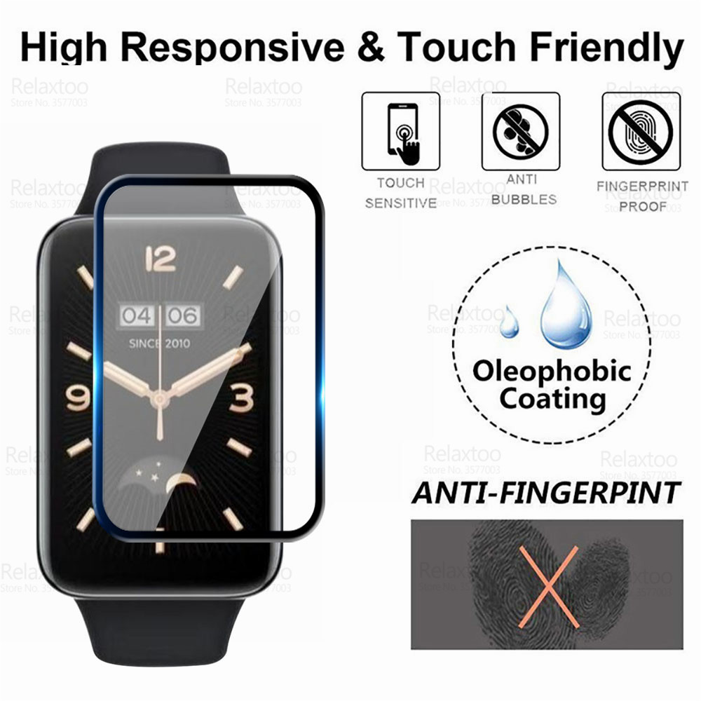Picture of MI Band 7 Pro Smart Watch Screen Protector Glass, Anti-Scratch Ultimate Protection for Your Watch