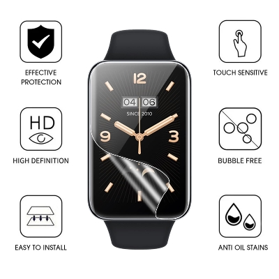 Picture of MI Band 7 Pro Smart Watch Screen Protector Glass, Anti-Scratch Ultimate Protection for Your Watch