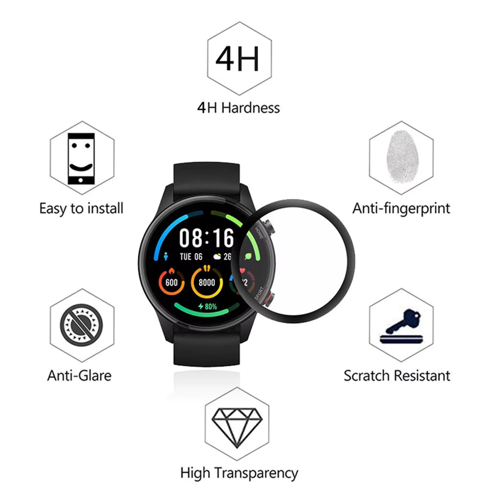 Picture of Imilab W12 Smart Watch Screen Protector Glass, Anti-Scratch Ultimate Protection for Your Watch