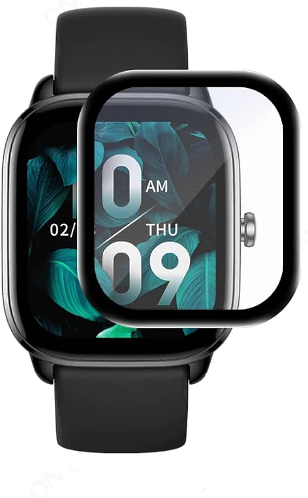 Picture of Xioami Amazfit GTS 4 Smart Watch Screen Protector Glass, Anti-Scratch Ultimate Protection for Your Watch