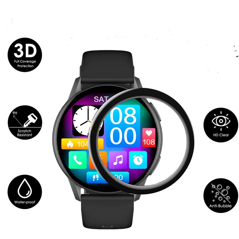 Picture of Kieslect K11 Smart Watch Screen Protector Glass, Anti-Scratch Ultimate Protection for Your Watch