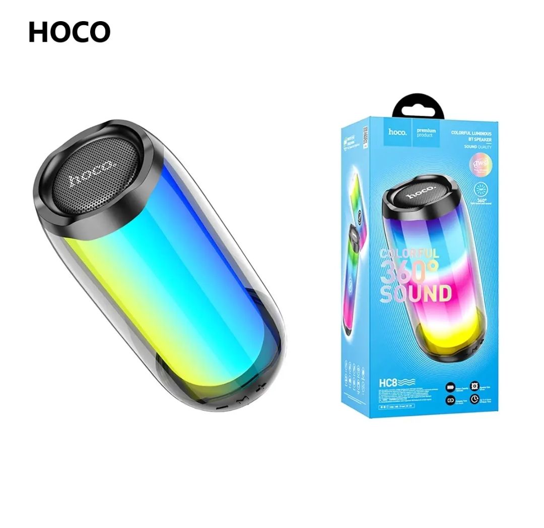 Picture of Hoco HC8 Pulsating Colorful Luminous 10W Wireless Bluetooth Speaker