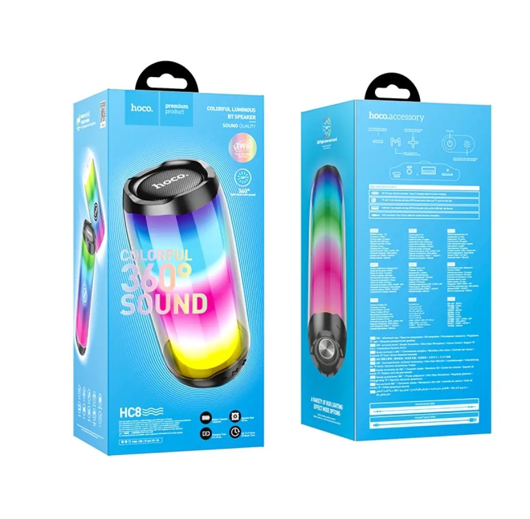 Picture of Hoco HC8 Pulsating Colorful Luminous 10W Wireless Bluetooth Speaker