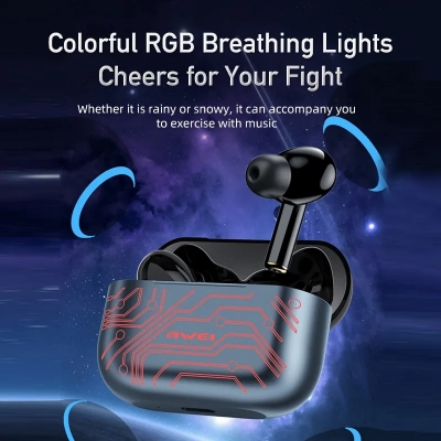 Picture of Awei T29 Pro True Wireless Games Earbuds With RGB Charging Case