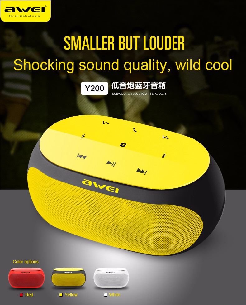 Picture of Awei Y200 HiFi Wireless Bluetooth Speaker 9w