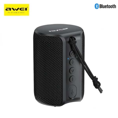 Picture of Awei Y116 Bluetooth Waterproof Superior Bass Sound Portable Outdoor Wireless Speaker - Black – 5W – IPX7 – Bluetooth 5.0 – 8 hours battery
