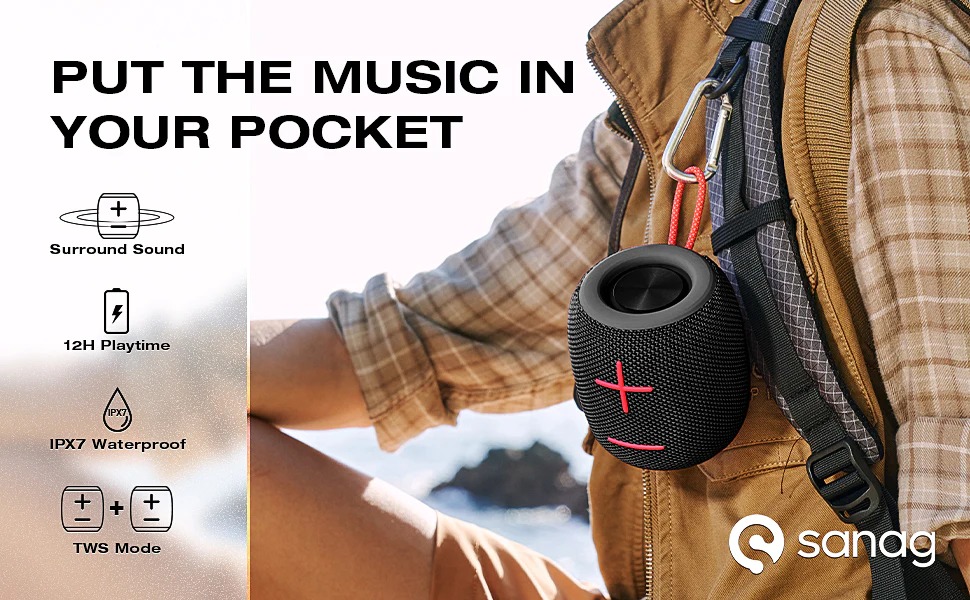 Picture of Sanag M11 IPX7 Waterproof Outdoor Portable Mini Bluetooth Speaker