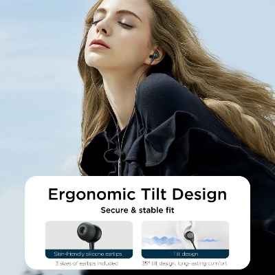 Picture of JOYROOM JR-EC06 TYPE-C Earphone 10mm Dynamic Driver 360° Spatial Audio Built in Microphone Durable Cord In-Ear Metal Wired Earphones