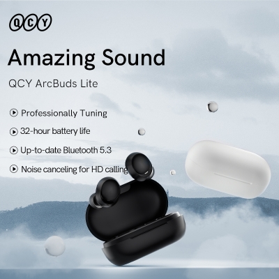 Picture of QCY ArcBuds Lite TWS Earbuds BT 5.3 32 Hours Battery Life ENC for HD Calling and QCY APP Customizable Control Wireless Bluetooth Earphones HT07 Lite/T17 for Men and Women