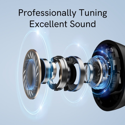 Picture of QCY ArcBuds Lite TWS Earbuds BT 5.3 32 Hours Battery Life ENC for HD Calling and QCY APP Customizable Control Wireless Bluetooth Earphones HT07 Lite/T17 for Men and Women