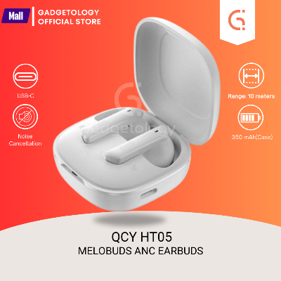 Picture of QCY HT05 Melobuds ANC Wireless Earphone 40dB Noise Cancelling Bluetooth 5.2 Headphone 6 Mic ENC HD Call TWS Earbuds Transparency Mode