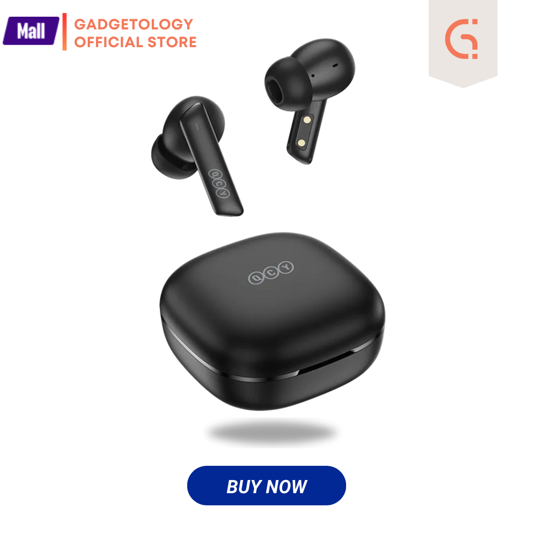 Picture of QCY HT05 Melobuds ANC Wireless Earphone 40dB Noise Cancelling Bluetooth 5.2 Headphone 6 Mic ENC HD Call TWS Earbuds Transparency Mode