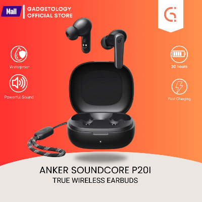 Picture of Anker Soundcore P20i True Wireless Earbuds 10mm Drivers with Big Bass Bluetooth 5.3 30H Long Playtime Water-Resistant 2 Mics for AI Clear Calls 22 Preset EQs Customization via App