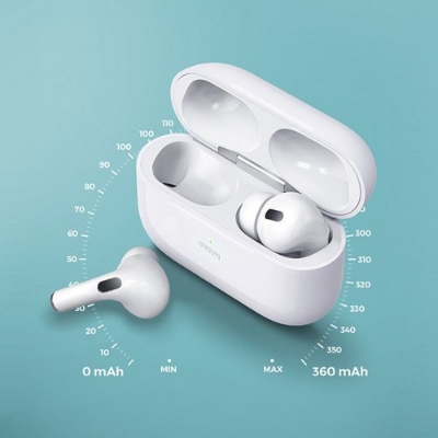 Picture of Joyroom T03S Pro ANC Earbuds In-Ear Deep Bass Active Noise Cancellation 360mAh Large Battery for Long Time Backup Bluetooth Earbuds (New Version)