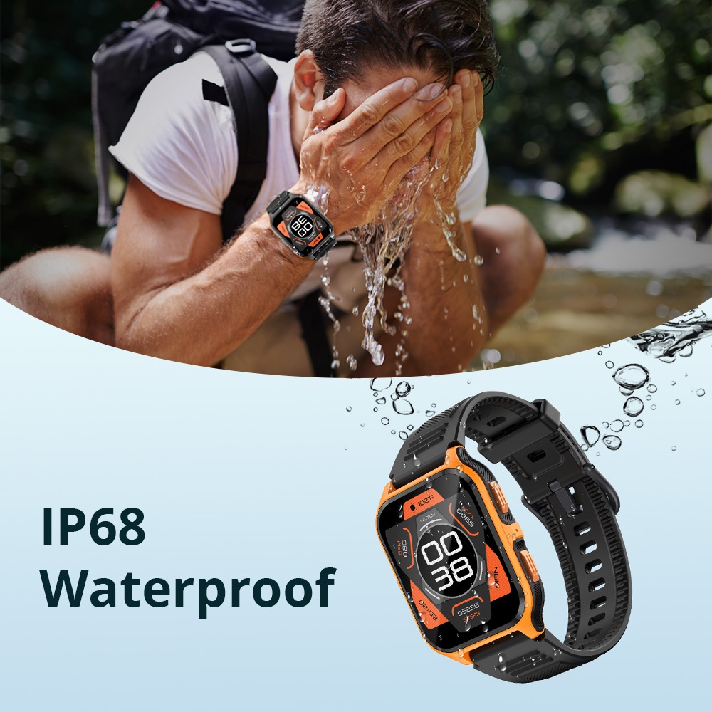 Picture of COLMI P73 Calling Smart Watch 1.9" Color Display IP68 3ATM Waterproof Heart Rate Blood Pressure Monitor 100+ Sports Modes Smartwatch for Men and Women