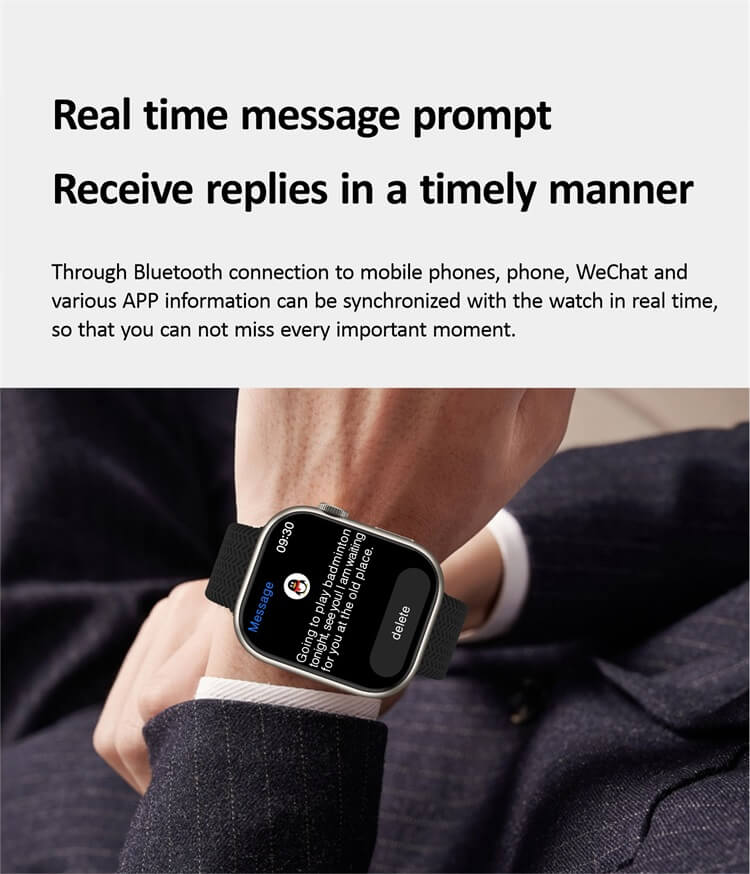 Picture of HK9 Pro Smart Watch 2nd Gen 2.02 inch AMOLED Always Display Chat GPT Wireless Charging Series 9 WAIT Sports Watch NFC Bluetooth
