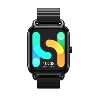 Picture of Haylou Rs4 Plus Black Smart Watch 1.78 inch Retina AMOLED display 368*448 Pixel Craft with Metal 105 Sports Mode 100 + Online Watch Face and Customized Watch Face SPO2 Heart Rate Monitor